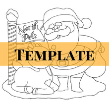 Load image into Gallery viewer, Santa &amp; Rudolph TEMPLATE