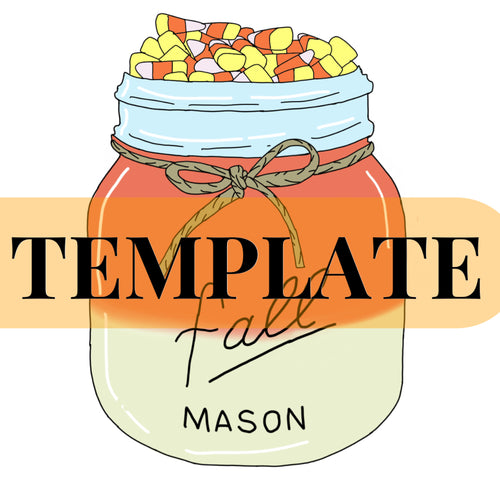 Candy Corn Jar TEMPLATE