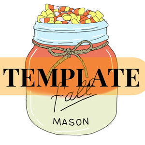 Candy Corn Jar TEMPLATE