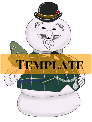 Sam the Snowman TEMPLATE