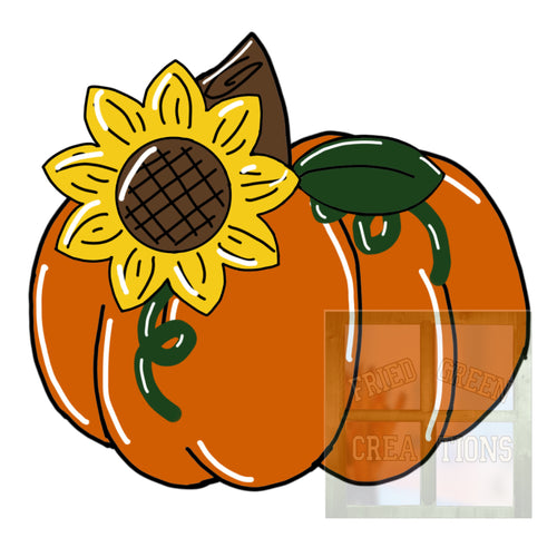 Pumpkin with Sunflower