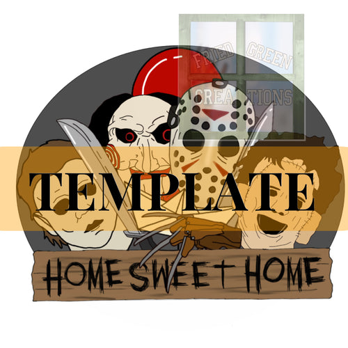 Halloween Home Sweet Home Template