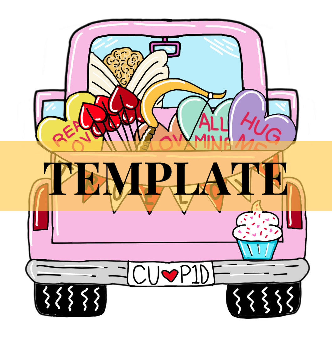 Cupid’s Truck TEMPLATE