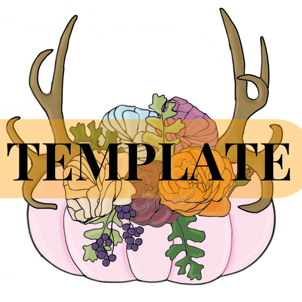 Pumpkin & Antlers TEMPLATE