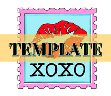 Load image into Gallery viewer, Valentine’s Stamp TEMPLATE