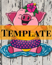 Load image into Gallery viewer, Summer Pig Template