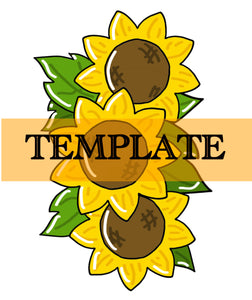 Stacked Sunflowers TEMPLATE