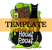 Load image into Gallery viewer, Hocus Pocus Cauldron TEMPLATE