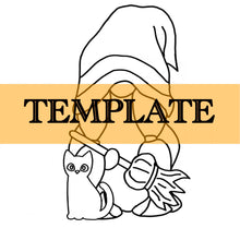 Load image into Gallery viewer, Witchy Gnome &amp; Cat TEMPLATE