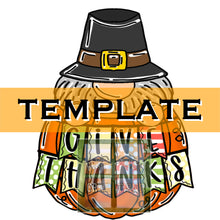 Load image into Gallery viewer, Pumpkin Pilgrim Gnome TEMPLATE