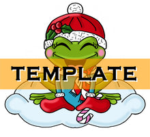 Load image into Gallery viewer, Winter Frog TEMPLATE