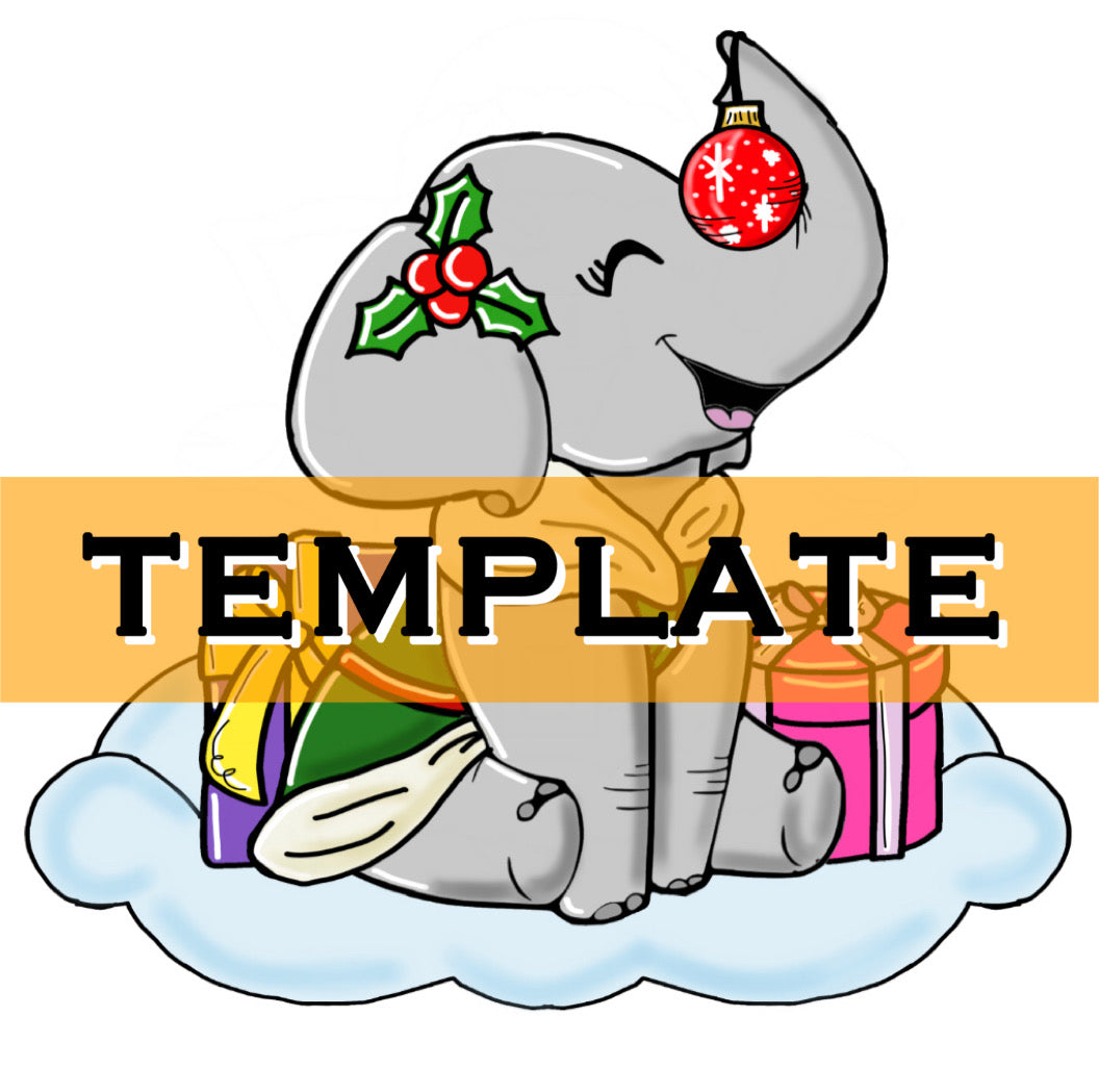 Winter Elephant TEMPLATE