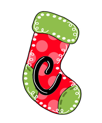 Christmas Stocking Door Hanger